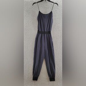 Theory Women's Scoop Neck Spaghetti Straps Tapered Leg Jumpsuit